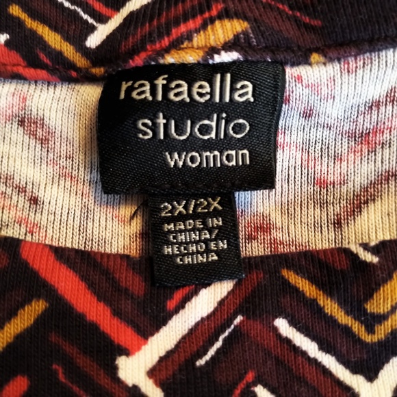 Rafaella Studio 100% Cotton Top EUC 2X - Picture 5 of 6